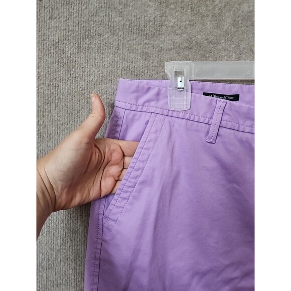 TALBOTS Relaxed Chino Pants Blue Womens 14 Lavender Purple Stretch - Picture 2 of 9